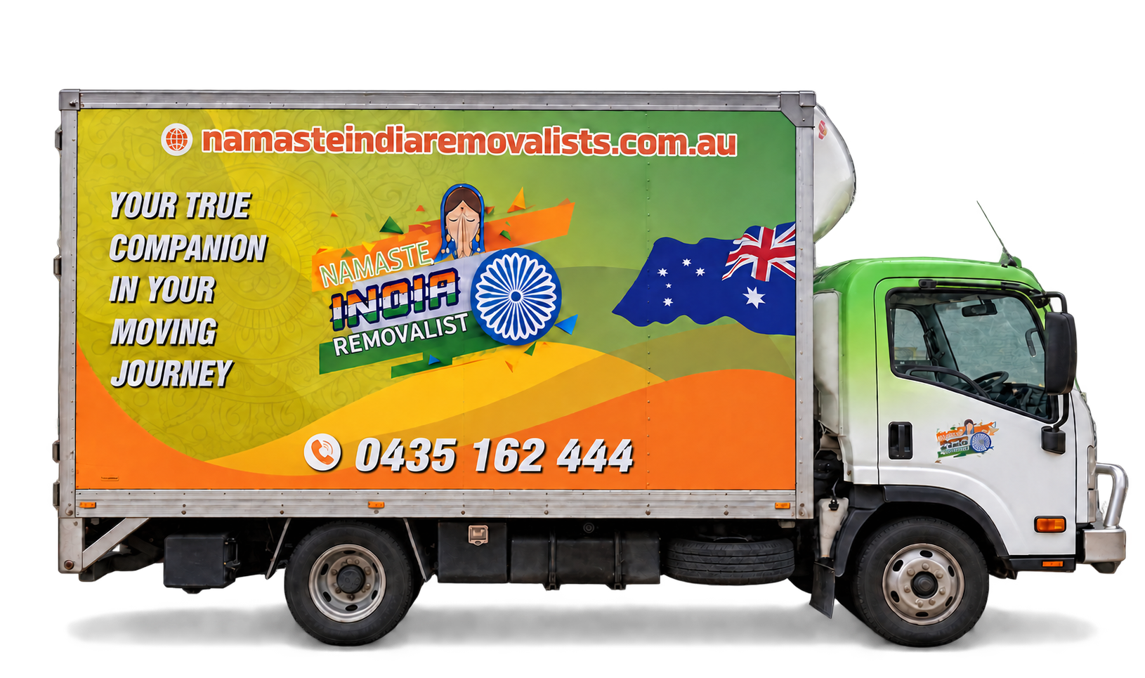 Namaste India Removalists branded moving truck